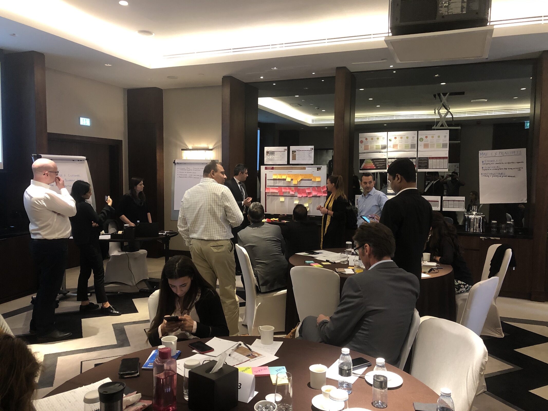 Customer journey workshop — mapping current, gap, and target experiences with the team